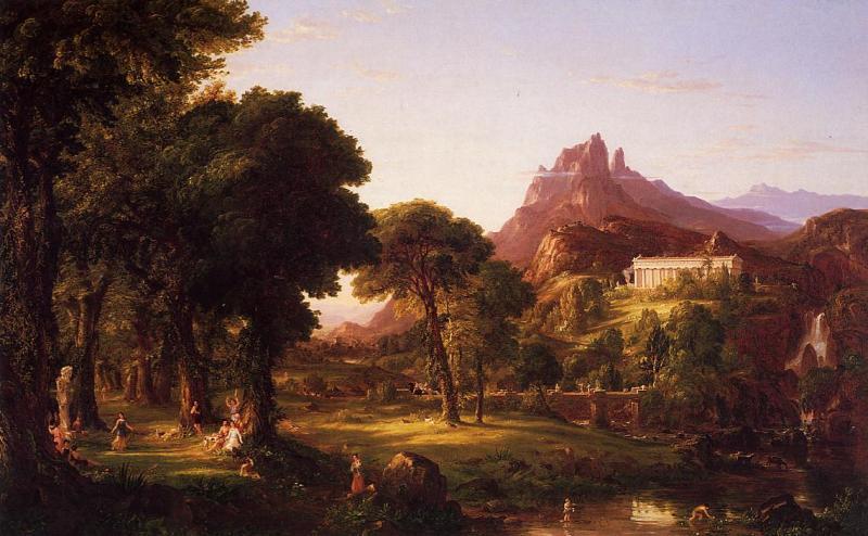 Thomas Cole Dream of Arcadia oil painting image